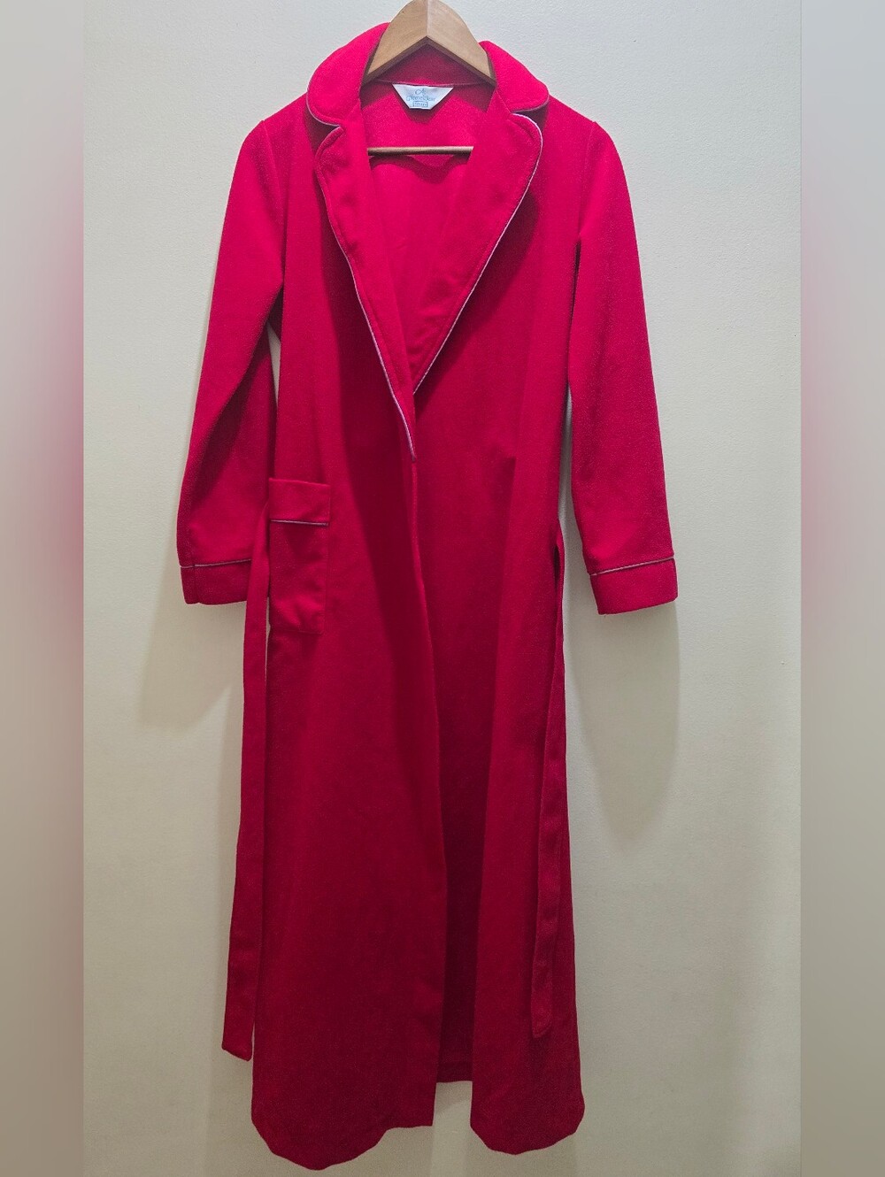 Vintage At Homewear Classic Red Long Women's Robe